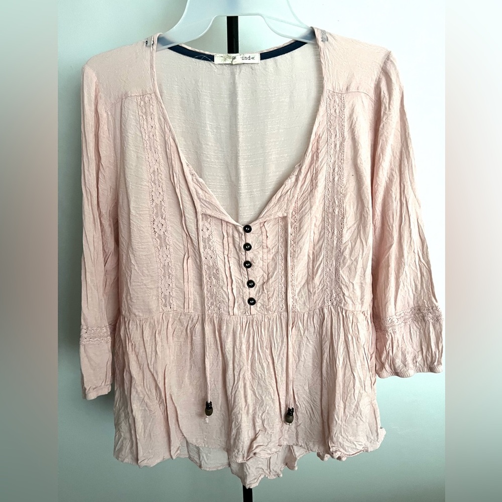 Rewind Size Juniors L 3/4 Sleeve
